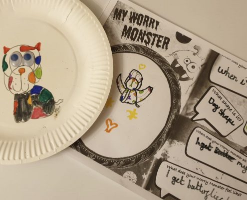 Creating our Worry Monsters during our group sessions